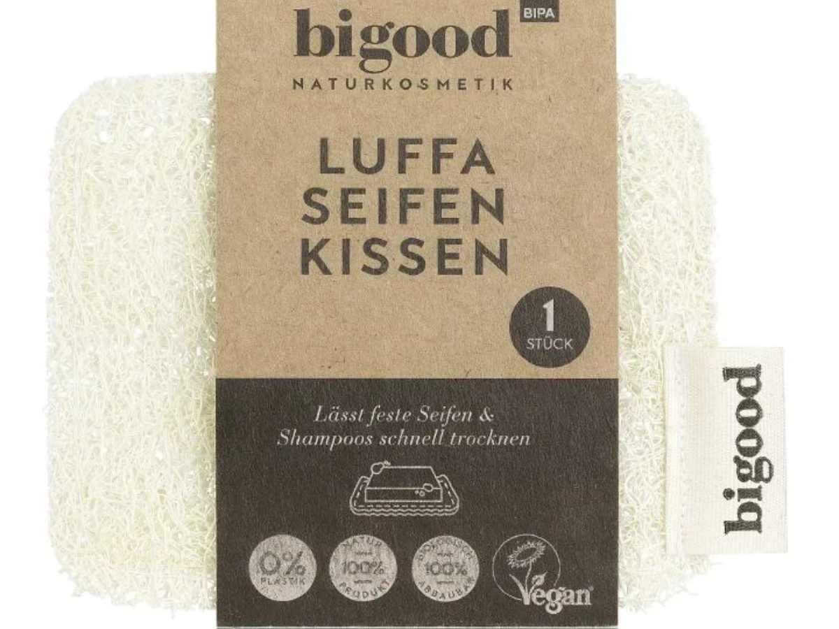  Luffaschwamm lässt Seifen und feste Shampoos schneller trocknen 