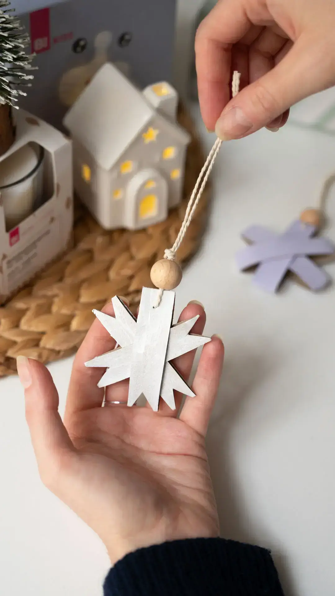  Papiersterne für den Christbaum 