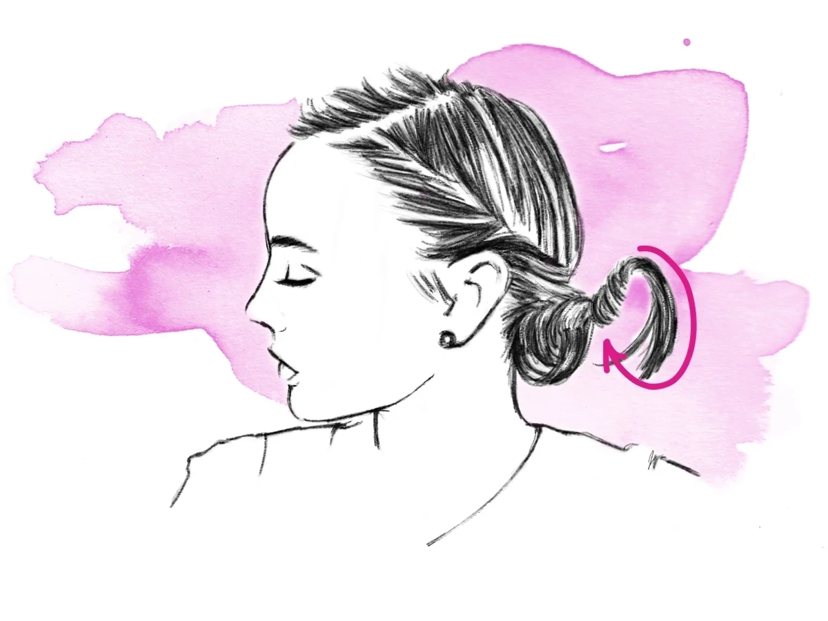  Doppelter Dutt Step 2 