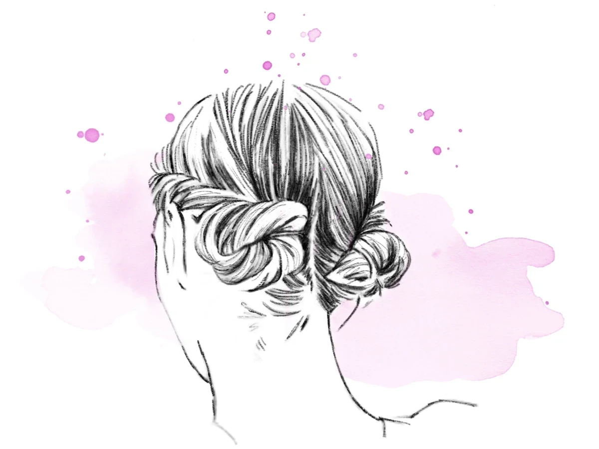  Doppelter Dutt Step 3 