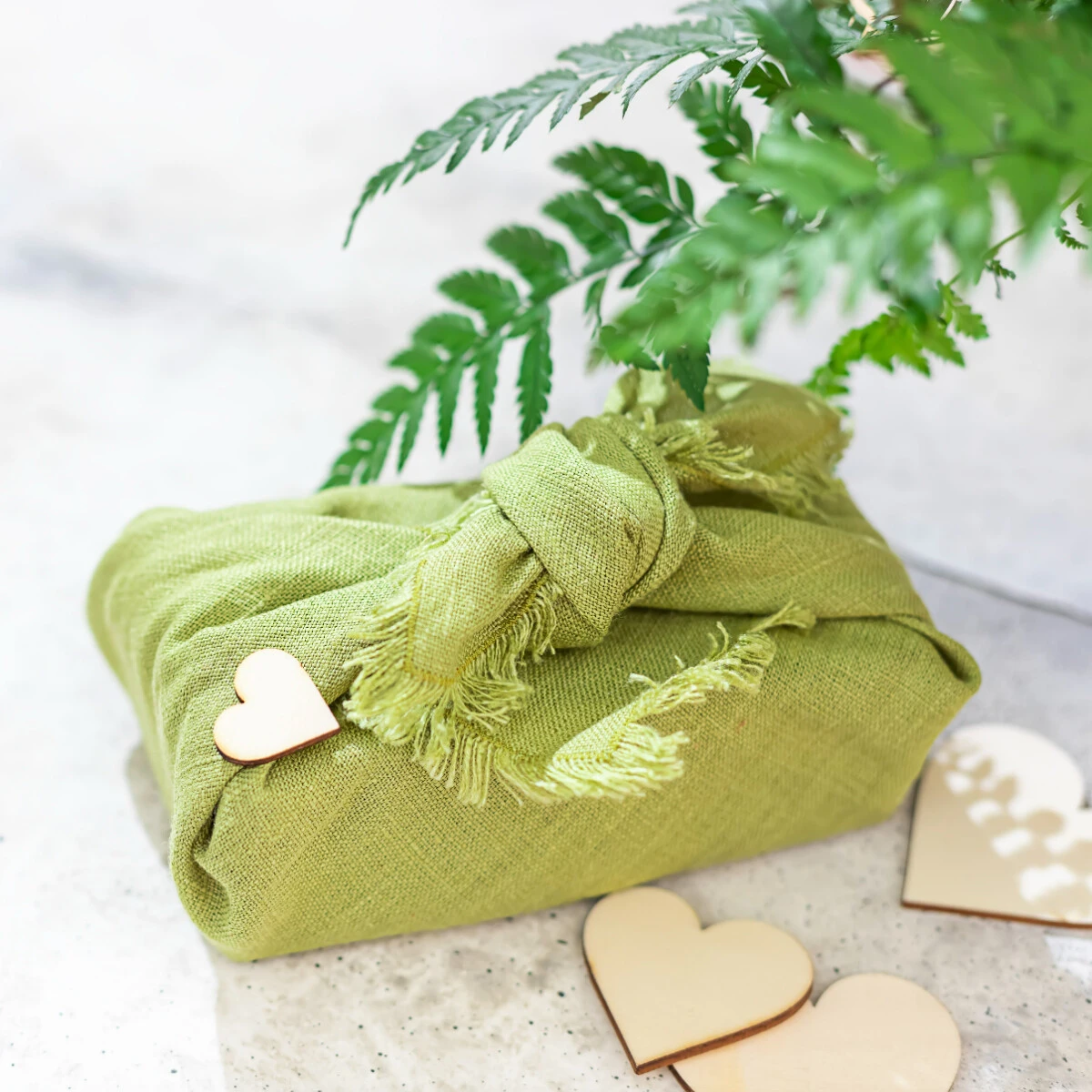  Nachhaltige Verpackung mit Tuch 