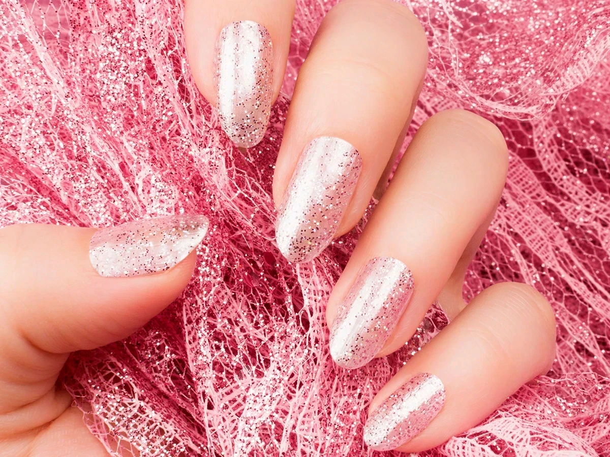  Sommernägel mit Glitzer 